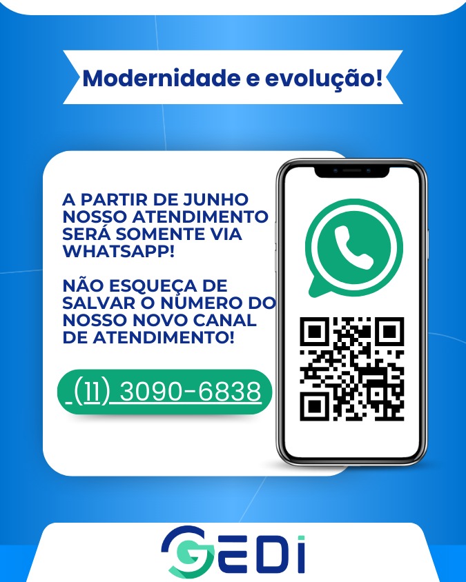 Aponte a câmera do seu smartphone para o QR code abaixo e cadastre nosso Whatsapp